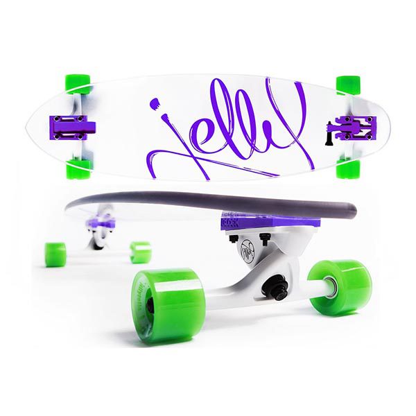 Jelly Skateboards Man O' War Longboard - Grape | Riverbound Sports