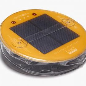 Original Luci Solar Light Collapsed with solar panel showing.