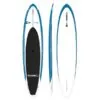 SIC Maui 11'4" Recon in blue and white top, side, and back image.