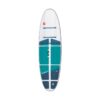 Red Paddle 9'6" Compact paddle board. White with blue and teal accent colors. Available at Riverbound Sports store in Tempe, Arizona.