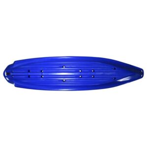 3 Waters kayaks T42 bottom design in blue.