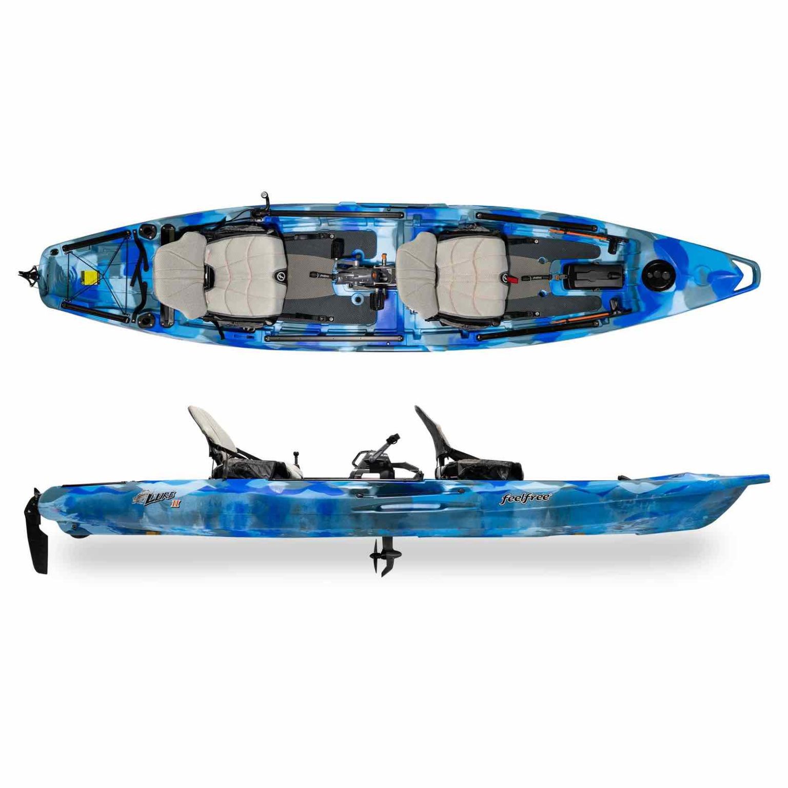 feelfree lure ii tandem overdrive tandem kayak 2020