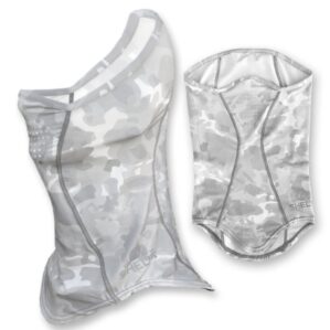 Shelta Sun Protective Gaiter in overcast color.