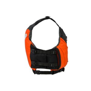 The Astral Ceiba PFD side in color fire orange. Available at Riverbound Sports in Tempe, Arizona.