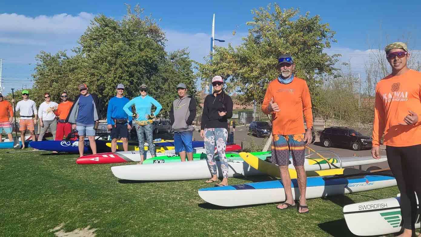 Tempe Town Lake Performance Paddle and a pint.