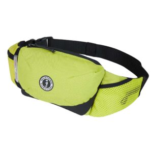 The Mustang Survival Essentialist waist pfd in mahi yellow. Available at Riverbound Sports in Tempe, Arizona.