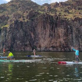 Sunday morning hot lap crew at Saguaro Lake.