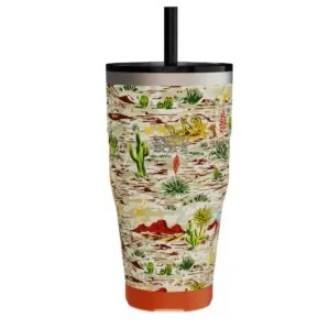 Bote Magnepod Tumbler Native Sendero with colorful desert and cactus print design. Available at Riverbound Sports.