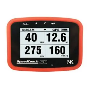 SpeedCoach OC 2 GPS device displaying speed and calories. Available at Riverbound Sports.