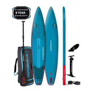 Starboard Inflatable Deluxe lite 14'0" x 32" touring SUP boards with accessories package. Available at Riverbound Sports in Tempe, Arizona.