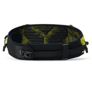 Crazy yellow USWE hydration hip pack with hose. Available at Riverbound Sports in Tempe, Arizona.