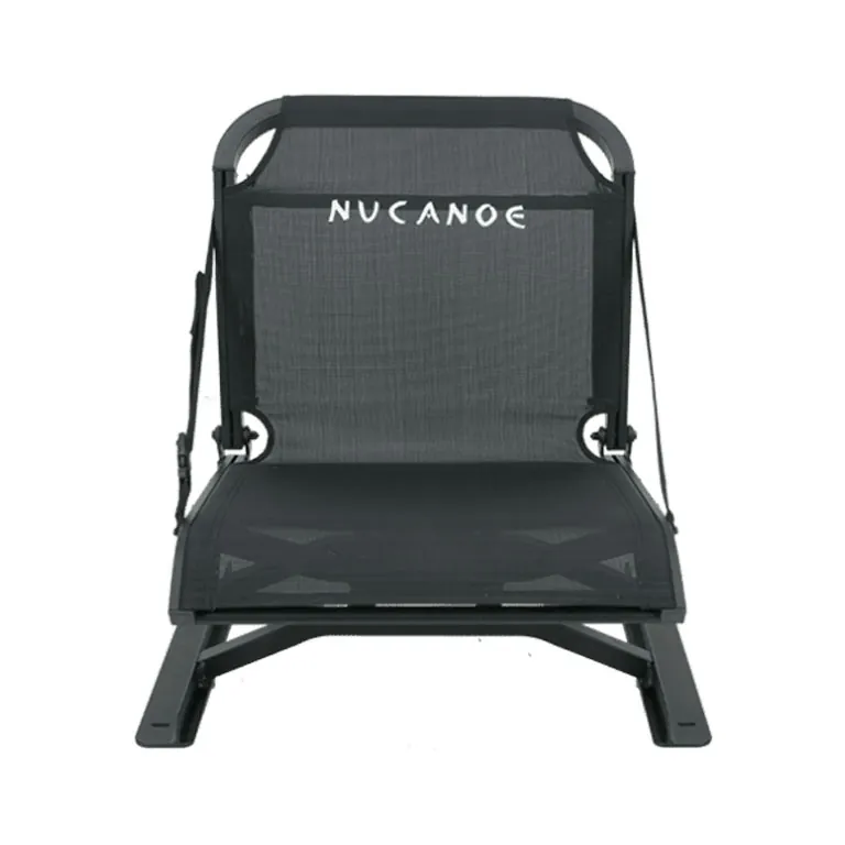 Black Nucanoe branded outdoor folding chair