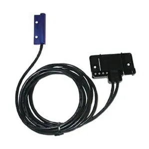 Black cable with blue and black connectors for SpeedCoach OC 2 impeller wiring. Available at Riverbound Sports.